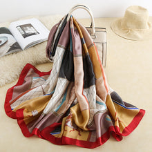 Load image into Gallery viewer, RUNMEIFA 2020 Luxury Brand New Summer Women Silk Scarf Beach Hijab Shawls and Wraps Female Foulard Free Shipping