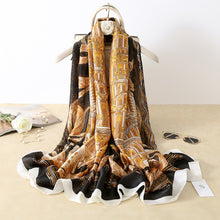 Load image into Gallery viewer, RUNMEIFA 2020 Luxury Brand New Summer Women Silk Scarf Beach Hijab Shawls and Wraps Female Foulard Free Shipping