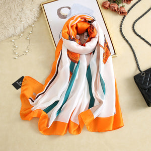 RUNMEIFA 2020 Luxury Brand New Summer Women Silk Scarf Beach Hijab Shawls and Wraps Female Foulard Free Shipping