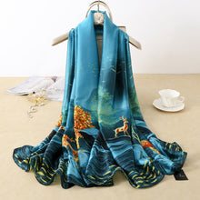 Load image into Gallery viewer, RUNMEIFA 2020 Luxury Brand New Summer Women Silk Scarf Beach Hijab Shawls and Wraps Female Foulard Free Shipping