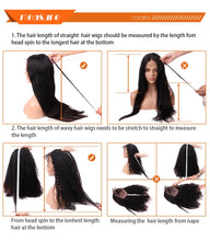 Load image into Gallery viewer, Lace Front Human Hair Wigs For Women Loose Deep Wave Wig 180 Density 13x4 Lace Frontal Wig 4x4 Closure Wig Remy Pre Plucked