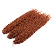 Load image into Gallery viewer, FASHION IDOL Soft Water Wave Twist Crochet Hair Synthetic Braid Hair Ombre Blonde Pink 22 Inch Deep Wave Braiding Hair Extension
