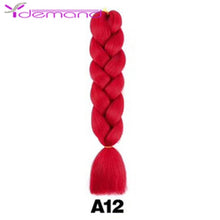 Load image into Gallery viewer, Y Demand 24 Inch Ombre Color Synthetic Braids Before Stretching Wholesale Jumbo Braids KaneKalon Hair Straightener 100G/Pcs