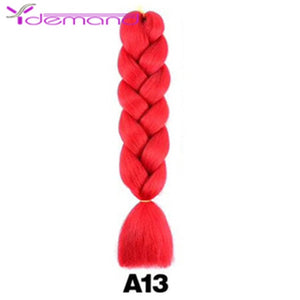 Y Demand 24 Inch Ombre Color Synthetic Braids Before Stretching Wholesale Jumbo Braids KaneKalon Hair Straightener 100G/Pcs