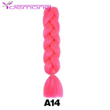 Load image into Gallery viewer, Y Demand 24 Inch Ombre Color Synthetic Braids Before Stretching Wholesale Jumbo Braids KaneKalon Hair Straightener 100G/Pcs
