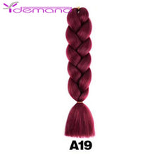 Load image into Gallery viewer, Y Demand 24 Inch Ombre Color Synthetic Braids Before Stretching Wholesale Jumbo Braids KaneKalon Hair Straightener 100G/Pcs
