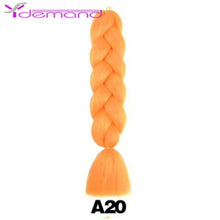 Load image into Gallery viewer, Y Demand 24 Inch Ombre Color Synthetic Braids Before Stretching Wholesale Jumbo Braids KaneKalon Hair Straightener 100G/Pcs
