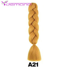 Load image into Gallery viewer, Y Demand 24 Inch Ombre Color Synthetic Braids Before Stretching Wholesale Jumbo Braids KaneKalon Hair Straightener 100G/Pcs