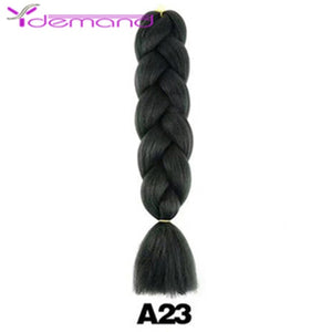 Y Demand 24 Inch Ombre Color Synthetic Braids Before Stretching Wholesale Jumbo Braids KaneKalon Hair Straightener 100G/Pcs