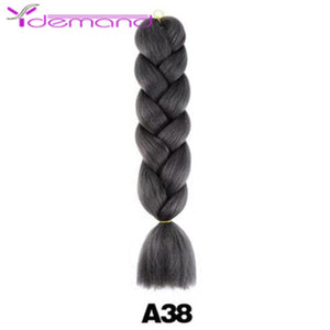 Y Demand 24 Inch Ombre Color Synthetic Braids Before Stretching Wholesale Jumbo Braids KaneKalon Hair Straightener 100G/Pcs