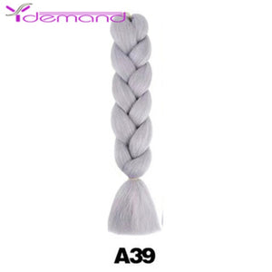 Y Demand 24 Inch Ombre Color Synthetic Braids Before Stretching Wholesale Jumbo Braids KaneKalon Hair Straightener 100G/Pcs