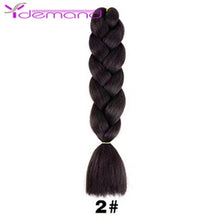 Load image into Gallery viewer, Y Demand 24 Inch Ombre Color Synthetic Braids Before Stretching Wholesale Jumbo Braids KaneKalon Hair Straightener 100G/Pcs
