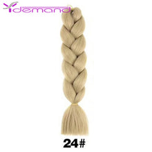 Load image into Gallery viewer, Y Demand 24 Inch Ombre Color Synthetic Braids Before Stretching Wholesale Jumbo Braids KaneKalon Hair Straightener 100G/Pcs