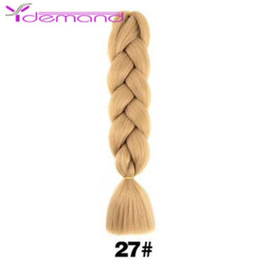 Y Demand 24 Inch Ombre Color Synthetic Braids Before Stretching Wholesale Jumbo Braids KaneKalon Hair Straightener 100G/Pcs