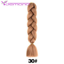 Load image into Gallery viewer, Y Demand 24 Inch Ombre Color Synthetic Braids Before Stretching Wholesale Jumbo Braids KaneKalon Hair Straightener 100G/Pcs