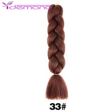 Load image into Gallery viewer, Y Demand 24 Inch Ombre Color Synthetic Braids Before Stretching Wholesale Jumbo Braids KaneKalon Hair Straightener 100G/Pcs
