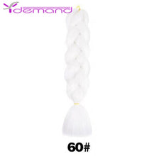 Load image into Gallery viewer, Y Demand 24 Inch Ombre Color Synthetic Braids Before Stretching Wholesale Jumbo Braids KaneKalon Hair Straightener 100G/Pcs