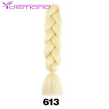 Load image into Gallery viewer, Y Demand 24 Inch Ombre Color Synthetic Braids Before Stretching Wholesale Jumbo Braids KaneKalon Hair Straightener 100G/Pcs