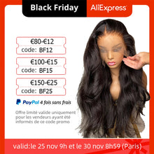 Load image into Gallery viewer, SoGreat Body Wave Lace Front Human Hair Wig for Black Women Pre Plucked Brazilian 13x4 30 Inch Loose Wave Hd Lace Frontal Wigs