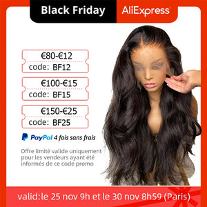 SoGreat Body Wave Lace Front Human Hair Wig for Black Women Pre Plucked Brazilian 13x4 30 Inch Loose Wave Hd Lace Frontal Wigs