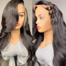 Load image into Gallery viewer, SoGreat Body Wave Lace Front Human Hair Wig for Black Women Pre Plucked Brazilian 13x4 30 Inch Loose Wave Hd Lace Frontal Wigs