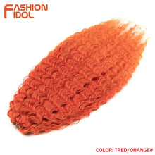 Load image into Gallery viewer, Ariel Curl Hair Water Wave Twist Crochet Hair Synthetic Braid Hair Ombre Blonde Pink 22 Inch Deep Wave Braiding Hair Extension