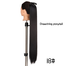 Load image into Gallery viewer, MSTN 30-Inch Synthetic Hair Fiber Heat-Resistant Straight Hair With Ponytail Fake Hair Chip-in Hair Extensions Pony Tail Wigs