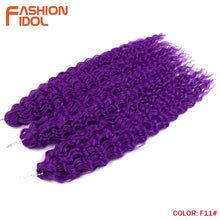 Load image into Gallery viewer, Ariel Curl Hair Water Wave Twist Crochet Hair Synthetic Braid Hair Ombre Blonde Pink 22 Inch Deep Wave Braiding Hair Extension