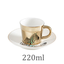 Load image into Gallery viewer, Creative Horse Anamorphic Cup Mirror Reflection Cup Hummingbird Mug Luycho Coffee Tea Set With Coaster 90ml-220ml