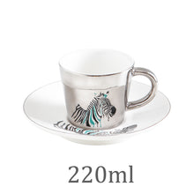 Load image into Gallery viewer, Creative Horse Anamorphic Cup Mirror Reflection Cup Hummingbird Mug Luycho Coffee Tea Set With Coaster 90ml-220ml