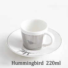 Load image into Gallery viewer, Creative Horse Anamorphic Cup Mirror Reflection Cup Hummingbird Mug Luycho Coffee Tea Set With Coaster 90ml-220ml