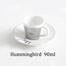 Load image into Gallery viewer, Creative Horse Anamorphic Cup Mirror Reflection Cup Hummingbird Mug Luycho Coffee Tea Set With Coaster 90ml-220ml