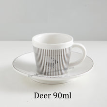 Load image into Gallery viewer, Creative Horse Anamorphic Cup Mirror Reflection Cup Hummingbird Mug Luycho Coffee Tea Set With Coaster 90ml-220ml