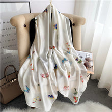 Load image into Gallery viewer, RUNMEIFA 2020 Luxury Brand New Summer Women Silk Scarf Beach Hijab Shawls and Wraps Female Foulard Free Shipping