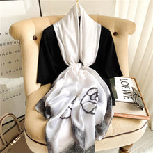Load image into Gallery viewer, RUNMEIFA 2020 Luxury Brand New Summer Women Silk Scarf Beach Hijab Shawls and Wraps Female Foulard Free Shipping