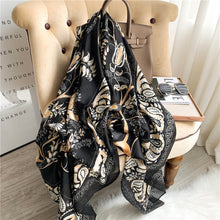 Load image into Gallery viewer, RUNMEIFA 2020 Luxury Brand New Summer Women Silk Scarf Beach Hijab Shawls and Wraps Female Foulard Free Shipping