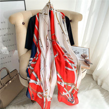 Load image into Gallery viewer, RUNMEIFA 2020 Luxury Brand New Summer Women Silk Scarf Beach Hijab Shawls and Wraps Female Foulard Free Shipping