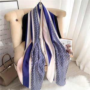 RUNMEIFA 2020 Luxury Brand New Summer Women Silk Scarf Beach Hijab Shawls and Wraps Female Foulard Free Shipping