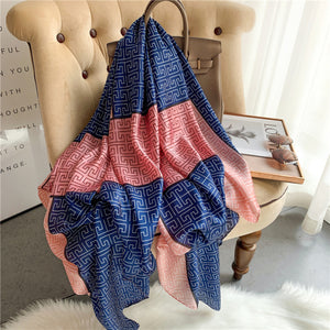 RUNMEIFA 2020 Luxury Brand New Summer Women Silk Scarf Beach Hijab Shawls and Wraps Female Foulard Free Shipping