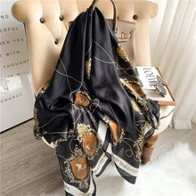 Load image into Gallery viewer, RUNMEIFA 2020 Luxury Brand New Summer Women Silk Scarf Beach Hijab Shawls and Wraps Female Foulard Free Shipping