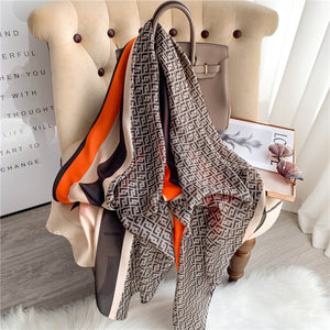 RUNMEIFA 2020 Luxury Brand New Summer Women Silk Scarf Beach Hijab Shawls and Wraps Female Foulard Free Shipping