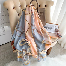 Load image into Gallery viewer, RUNMEIFA 2020 Luxury Brand New Summer Women Silk Scarf Beach Hijab Shawls and Wraps Female Foulard Free Shipping