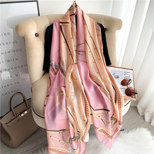 Load image into Gallery viewer, RUNMEIFA 2020 Luxury Brand New Summer Women Silk Scarf Beach Hijab Shawls and Wraps Female Foulard Free Shipping