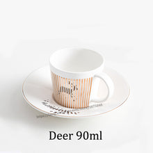 Load image into Gallery viewer, Creative Horse Anamorphic Cup Mirror Reflection Cup Hummingbird Mug Luycho Coffee Tea Set With Coaster 90ml-220ml