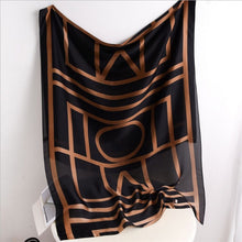 Load image into Gallery viewer, 2021 Women Silk Winter Scarf Luxury Design Print Lady Beach Shawl Scarves Fashion Smooth Foulard Female Hijab