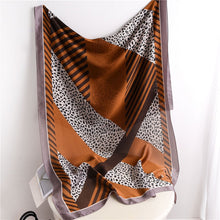 Load image into Gallery viewer, 2021 Women Silk Winter Scarf Luxury Design Print Lady Beach Shawl Scarves Fashion Smooth Foulard Female Hijab