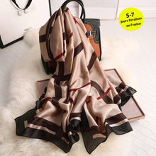 Load image into Gallery viewer, RUNMEIFA 2020 Luxury Brand New Summer Women Silk Scarf Beach Hijab Shawls and Wraps Female Foulard Free Shipping