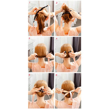 Load image into Gallery viewer, Hair Curl bun maker with ribbon
