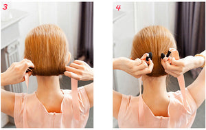 Hair Curl bun maker with ribbon