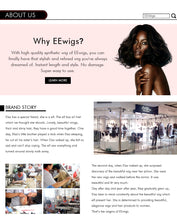 Load image into Gallery viewer, EEWIGS Kinky Straight Synthetic Wig 180% Density Black Wig With Natural Hairline Heat Resistant Lace Front Wigs For Black Women